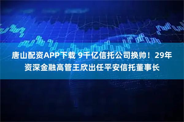 唐山配资APP下载 9千亿信托公司换帅！29年资深金融高管王欣出任平安信托董事长