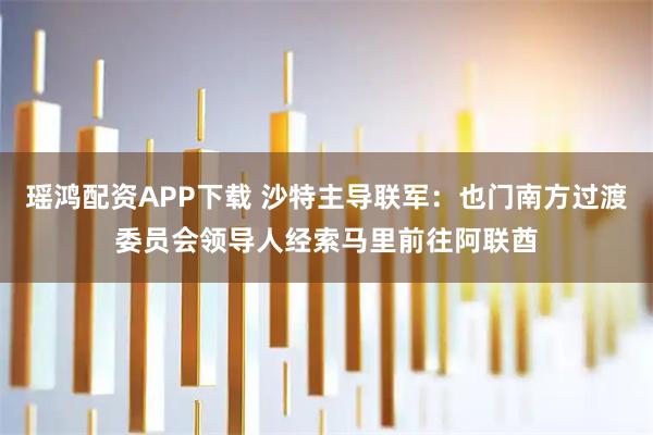 瑶鸿配资APP下载 沙特主导联军：也门南方过渡委员会领导人经索马里前往阿联酋